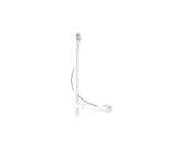 Schedule 20 1-1/2" Tubular ABS Cable Operated Bath Waste & Overflow - Body Only - Patented Flexible Overflow Neck (for 12" - 22" Tub Depth, Horizontal Pipe 7" - 12")